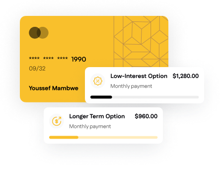 Finance options card